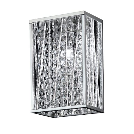 Z-Lite Terra 1 Light Wall Sconce, Chrome & Chrome 872CH-1S-LED